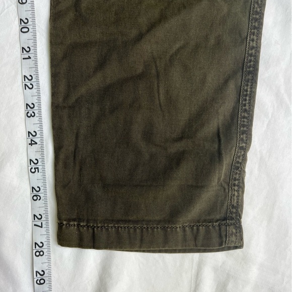 Maurices high waisted paper bag tencel pants dark green. Size 4 nwt - Picture 12 of 13